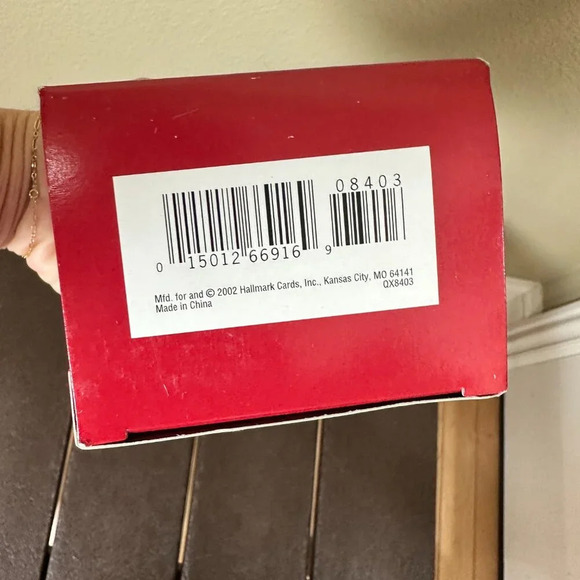 Hallmark Keepsake Ornament First Snow Glass Globe on Stand 2002 Holiday with Box - Picture 6 of 6